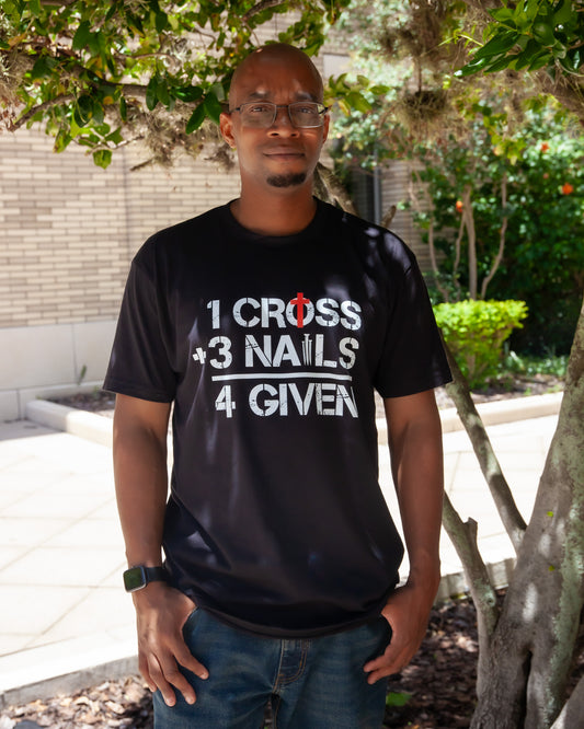 1 Cross + 3 Nails = 4 Given (Black)