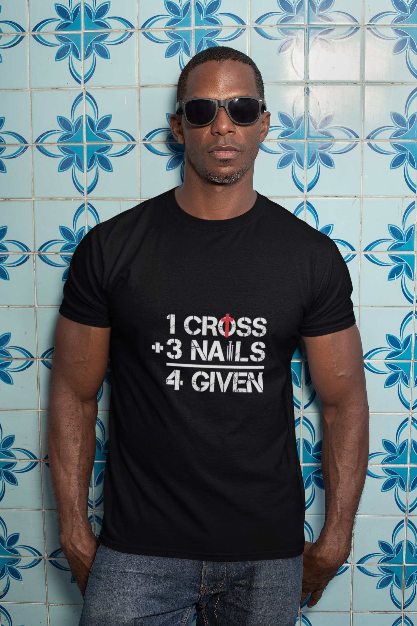 1 Cross + 3 Nails = 4 Given (Black)