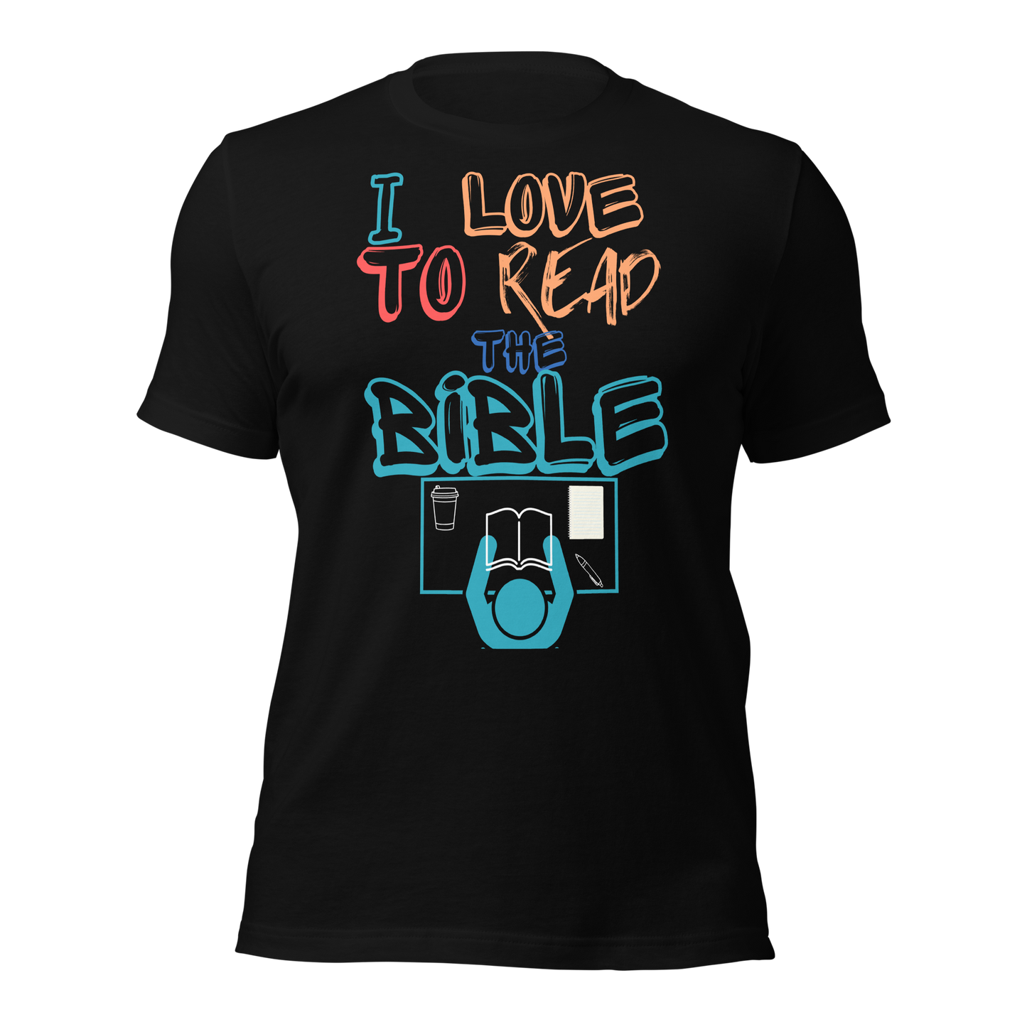 I love to read the bible (black shirt)